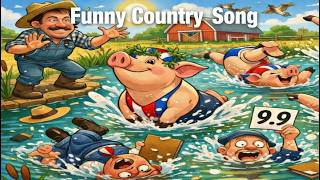 😂🎶 Synchronized Swimmin' Hogs Drowned the Judges! | Hilarious Country Farm Pig Song