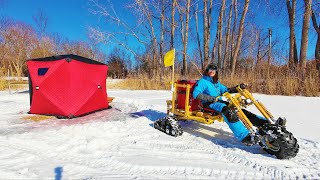Building an Electric Ice Crawler And Taking it Ice Fishing
