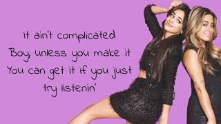Fifth Harmony ~ Come Get It ~ Lyrics