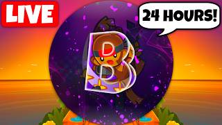 LIVE FOR 24 HOURS STRAIGHT PART 2! Playing With Viewers! (Bloons TD Battles 2)