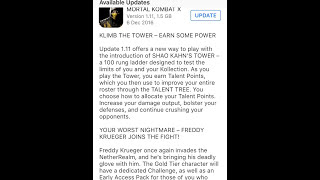 MORTAL KOMBAT X UPDATE 1.11 IS HERE