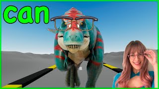 CAN | Learn to Read with Dinosaurs | A dinosaur can | Fun Word Blend | Sight Word CAN | Sound Blend