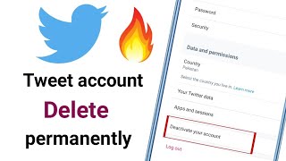 How to delete twitter account permanently in hindi urdu