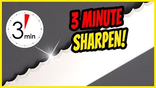 3-Minute Serrated Knife Sharpening Trick #tormek #SJ250