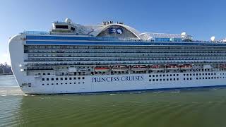 Watch Princess Cruise Ruby Princess Departing Galveston Texas Port
