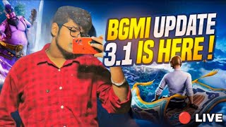 NEW UPDATE 3.1 IS HERE 🔥 BGMI LIVE || TEAM CODE #bgmilive #jerryislive
