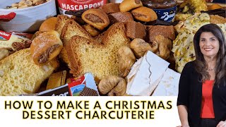 How to make a Christmas Dessert Charcuterie with Panettone.  #shorts