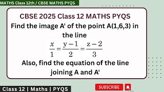Find the image A' of the point A(1,6,3) in the line x/1=(y-1)/2=(z-2)/3. Also, find the equation of