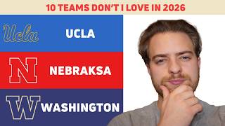 10 College Football Teams I DON'T Love for 2026