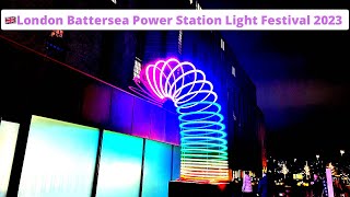[4K] London Battersea Power Station Light Festival 2023 Walk