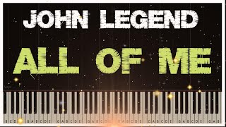 All of me - John Legend (Piano Tutorial)