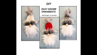 DIY, GNOME ORNAMENT FROM  a fabric scrap, use any tshirt, scarf, or blouse fabric