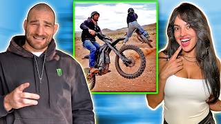 Sean Strickland teaches me how to ride a dirt bike (GONE WRONG) | UFC 328