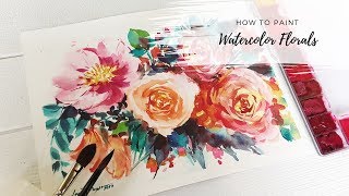 Watercolor Floral Brush Marking with Daniel Smith
