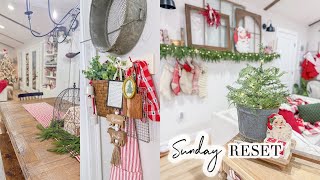 SUNDAY RESET // AFTER CHRISTMAS CLEAN UP // CHARLOTTE GROVE FARMHOUSE