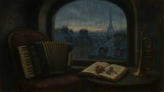 La Vie en Rose 🕯️ rain on Parisian rooftops | Dark Academia