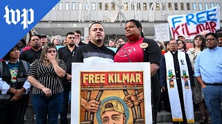 Kilmar Abrego García thanks supporters outside ICE office