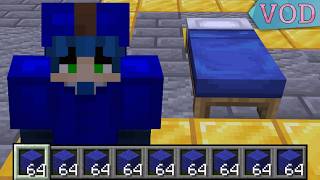 Beating Minecraft Bedwars WOOL ONLY