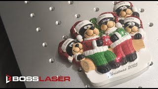 Personalize Christmas Ornaments with a UV Laser