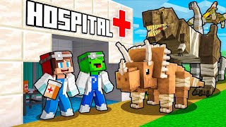 JJ and Mikey Opened HOSPITAL For DINOSAURS in Minecraft - Maizen