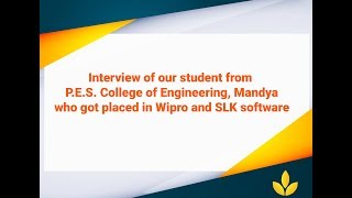 Placement Stories -2 (Wipro and SLK software)