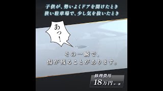 駐車場で起きる、ほんの一瞬のドアパンチ。