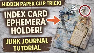 This Hidden Paper Clip Hack Changes Everything! Easy Junk Journal Tutorial