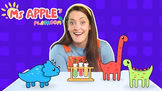 Toddler Learning | Dinosaurs |  Science For Kids | Colour Volcano Experiment | Learn to Play