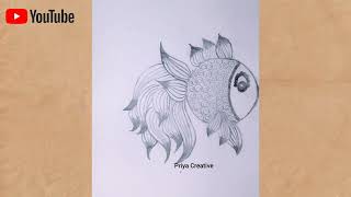 How to draw a easy  fish 🐟 Sketch #video #youtube