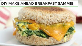 DIY Freezer Friendly Breakfast Sandwich | Easy Healthy Breakfast Ideas