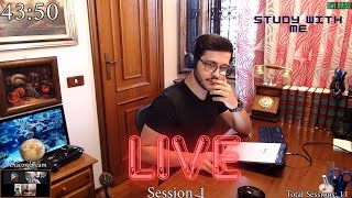 |🔴LIVE|📚👨🏻‍⚕️STUDY WITH ME | ⏲️ POMODORO TIMER 60/10 |​ 9 SESSIONS  |