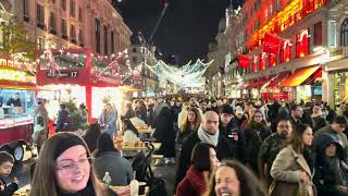 London Christmas Lights Walk 🌟 Best  Iconic Light Displays in Central..!