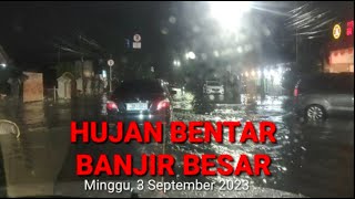 KONDISI MEDAN SAAT HUJAN (Jl. Gajah Mada - Sei Batang Hari) HUJAN BENTAR BANJIR BESAR