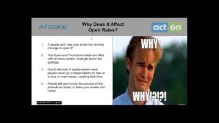 Webinar: No More Spam, No More Promotions; Increasing Email Open Rates