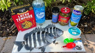 1 Hour of South Florida Fishing | Sheepshead Catch n' Cook