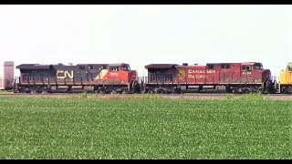 Canadian Pacific & Canadian National units on UP manifest