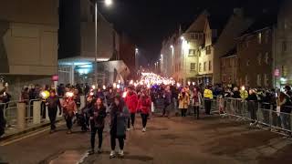 Hogmany Torchlight Parade Edinburgh Scotland Jan 2019