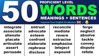 Proficient English: 50 Powerful Words for Communication & Relationships (Speak Like a Native)