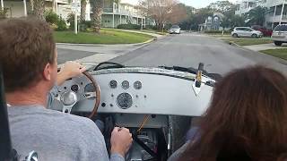 Taking Cora on her first ride today.