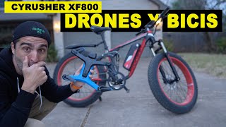 Review con Drones de la eBike CYRUSHER XF-800 [Bicis Electricas Español]