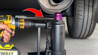 Billions of people don't believe! Make a car jack with Mini Drill in just 5 minutes - Trend DIY