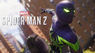 Purple Regin Suit Free Roam Gameplay In Marvel's Spider-Man 2 (4K)