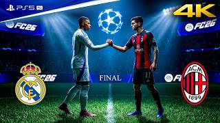 FC 26 - Real Madrid vs. AC Milan - UEFA Champions League Final Match | PS5™ Pro [4K60]