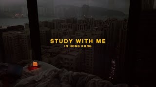 Study with Me | Rainy Hong Kong Views | Pomodoro Timer