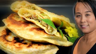 Chinese Half Moon (Fried) Pancakes | Chinese Style Cooking Recipe