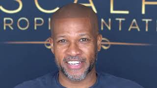 SMP Scalp Micropigmentation Testimonial  Client comes all the way from LOS Angeles