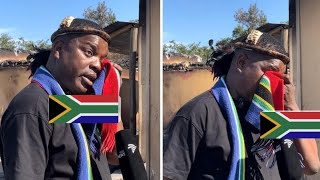 SAD MOMENTS AS NGIZWE MCHUNU VISITS HIS DESTROYED HOME.. HE CRIED 💔💔💔💔
