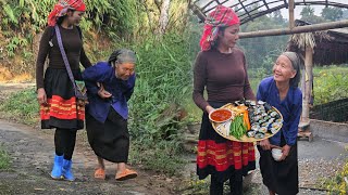 Life was peaceful.A simple but heartwarming kimbap meal: Xiao Wei invited the old lady to her home.