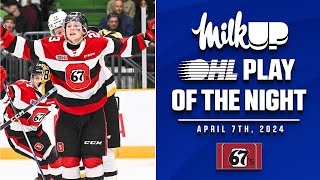 OHL Play of the Night presented by MilkUP: Gerrior's Toe Drag Release!