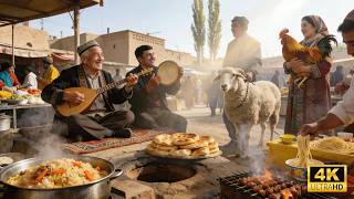 China–Afghanistan Border Bazaar | Uyghur Daily Life and Local Cuisine